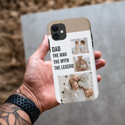 Modern Collage Photo  Dad Gift iPhone 11 Case