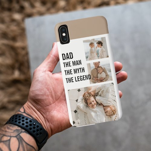 Modern Collage Photo  Dad Gift iPhone XS Max Case