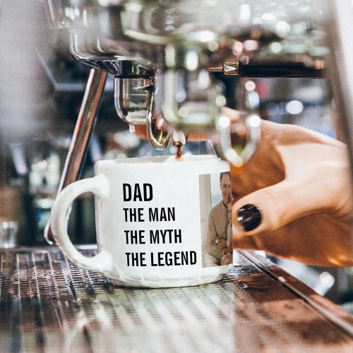 Modern Collage Photo  Dad Gift Espresso Cup