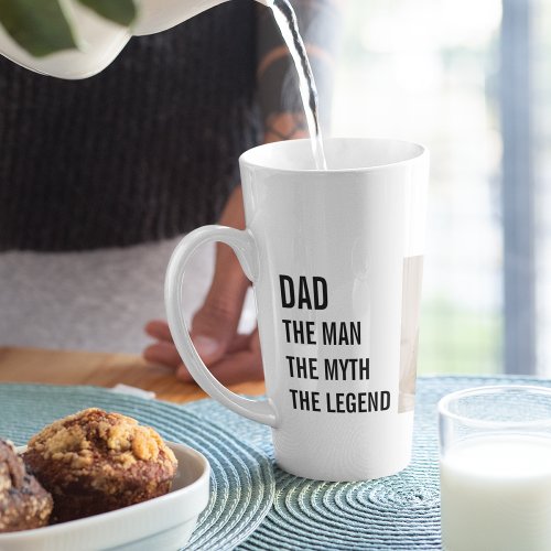 Modern Collage Photo  Dad Gift Latte Mug