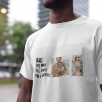 Modern Collage Photo | `Dad Gift T-Shirt