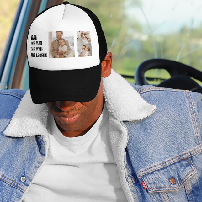 Modern Collage Photo | Dad Gift Trucker Hat (Creator Uploaded)
