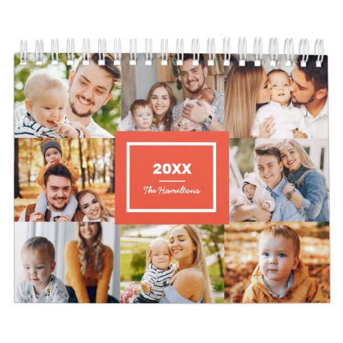 Modern Collage Photo Family 2022 Calendar