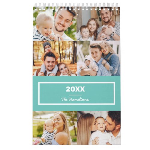 Modern Collage Photo Family 2022 Calendar