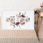 Modern Collage Photo Flowers Frame Best Mom Gift Acrylic Tray at Zazzle