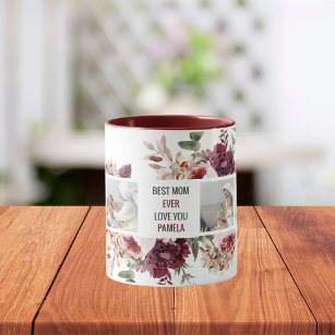 Elegant Floral Happy Mother's Day, Coffee Mug, Zazzle