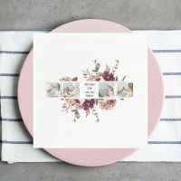 Modern Collage Photo Flowers Frame Best Mom Gift