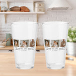 Modern Collage Photo & Grey Best Dad Ever Gift Glass<br><div class="desc">Modern Collage Photo & Grey Best Dad Ever Gift is a thoughtful and unique gift idea for any dad who loves photography and appreciates personalized gifts. Overall, this gift is a perfect way to celebrate Father's Day, birthdays, or any other special occasion for your dad. It is a thoughtful and...</div>