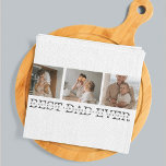 Modern Collage Photo & Grey Best Dad Ever Gift Kitchen Towel<br><div class="desc">Modern Collage Photo & Grey Best Dad Ever Gift is a thoughtful and unique gift idea for any dad who loves photography and appreciates personalized gifts. Overall, this gift is a perfect way to celebrate Father's Day, birthdays, or any other special occasion for your dad. It is a thoughtful and...</div>