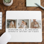Modern Collage Photo & Grey Best Dad Ever Gift Mouse Pad<br><div class="desc">Modern Collage Photo & Grey Best Dad Ever Gift is a thoughtful and unique gift idea for any dad who loves photography and appreciates personalized gifts. Overall, this gift is a perfect way to celebrate Father's Day, birthdays, or any other special occasion for your dad. It is a thoughtful and...</div>