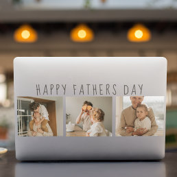 Modern Collage Photo &amp; Happy Fathers Day Best Gift HP Laptop Skin
