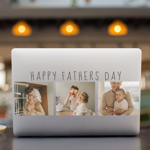 Modern Collage Photo  Happy Fathers Day Best Gift HP Laptop Skin
