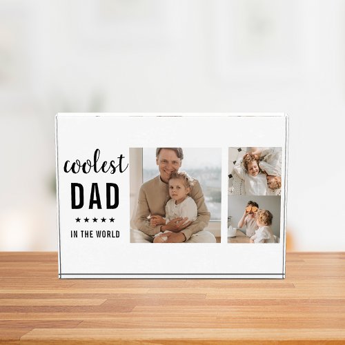 Modern Collage Photo Happy  Fathers Day Gift