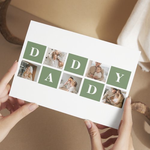 Modern Collage Photo  Happy Fathers Day Gift