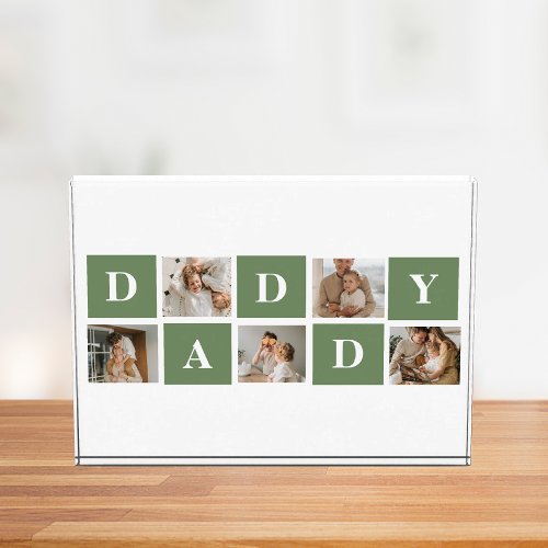 Modern Collage Photo  Happy Fathers Day Gift