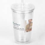 Modern Collage Photo Happy Fathers Day Gift Acrylic Tumbler<br><div class="desc">modern collage photo happy Fathers Day gift with green can be a beautiful and meaningful way to show your dad how much he means to you. Get creative and have fun putting together a personalized and thoughtful gift that he'll treasure for years to come.</div>