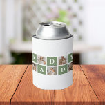 Modern Collage Photo & Happy Fathers Day Gift Can Cooler<br><div class="desc">A modern collage photo is a creative way to celebrate and honor someone special in your life, such as your father, on Father's Day. It involves compiling various photos and arranging them together in a visually appealing manner to create a cohesive and meaningful composition. To create a modern collage photo...</div>