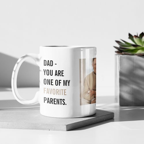 Modern Collage Photo  Happy Fathers Day Gift Coffee Mug