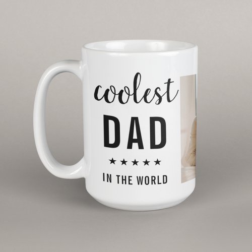 Modern Collage Photo Happy  Fathers Day Gift Coffee Mug