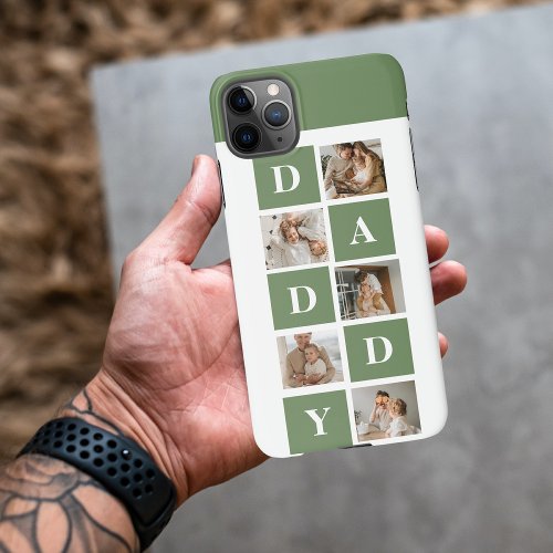 Modern Collage Photo  Happy Fathers Day Gift iPhone 11Pro Max Case