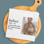 Modern Collage Photo Happy Fathers Day Gift Kitchen Towel<br><div class="desc">modern collage photo happy Fathers Day gift with green can be a beautiful and meaningful way to show your dad how much he means to you. Get creative and have fun putting together a personalized and thoughtful gift that he'll treasure for years to come.</div>