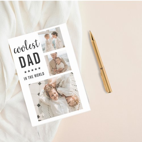 Modern Collage Photo Happy  Fathers Day Gift Post_it Notes