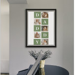 Modern Collage Photo & Happy Fathers Day Gift Poster<br><div class="desc">A modern collage photo is a creative way to celebrate and honor someone special in your life, such as your father, on Father's Day. It involves compiling various photos and arranging them together in a visually appealing manner to create a cohesive and meaningful composition. To create a modern collage photo...</div>