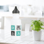 Modern Collage Photo  Happy Fathers Day Gift Stainless Steel Water Bottle<br><div class="desc">Introducing the Modern Collage Photo Happy Father's Day Gift in a mint color theme. This unique and personalized gift is designed to celebrate the special bond between a father and their loved ones.The Modern Collage Photo Happy Father's Day Gift is a beautifully crafted collage frame that can be customized with...</div>