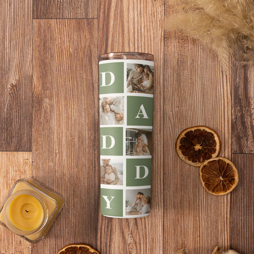 Modern Collage Photo & Happy Fathers Day Gift Thermal Tumbler Modern Collage Photo Happy Fathers Day Gift Thermal Tumbler