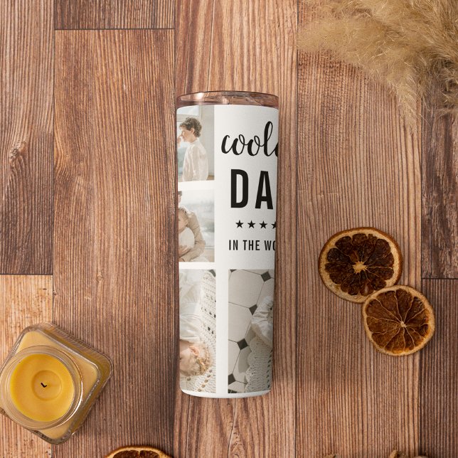 Modern Collage Photo Happy  Fathers Day Gift Thermal Tumbler (Creator Uploaded)