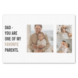 Modern Collage Photo &amp; Happy Fathers Day Gift Tissue Paper