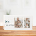 Modern Collage Photo Happy Fathers Day Gift Wooden Box Sign<br><div class="desc">modern collage photo happy Fathers Day gift with green can be a beautiful and meaningful way to show your dad how much he means to you. Get creative and have fun putting together a personalized and thoughtful gift that he'll treasure for years to come.</div>