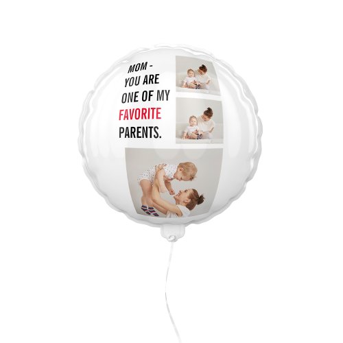 Modern Collage Photo  Happy Mothers Day Gift Balloon