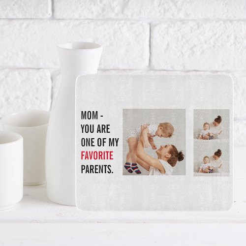 Modern Collage Photo  Happy Mothers Day Gift Cutting Board
