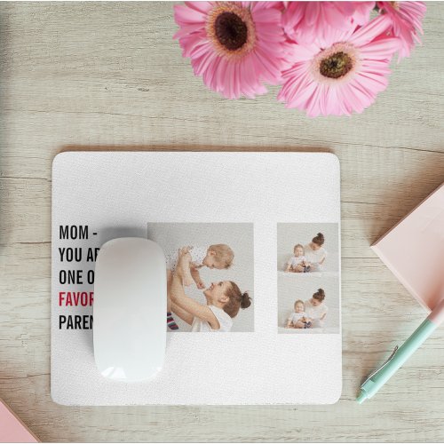 Modern Collage Photo  Happy Mothers Day Gift Mouse Pad