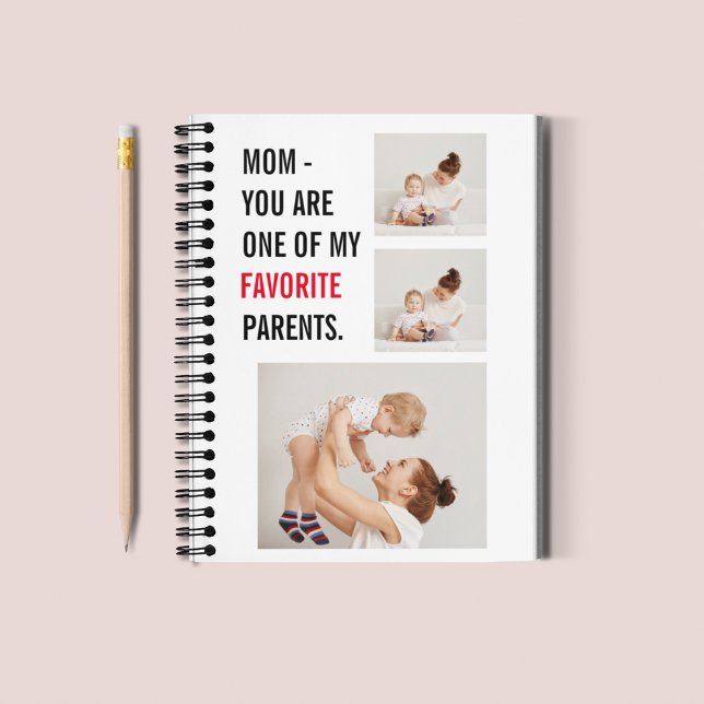 Modern Collage Photo & Happy Mothers Day Gift Notebook (Creator Uploaded)