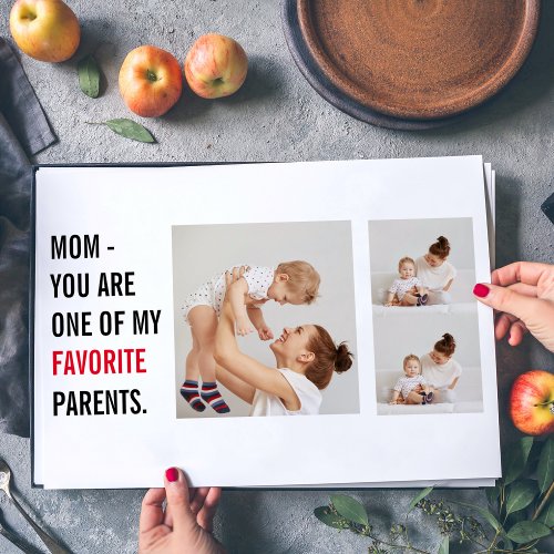 Modern Collage Photo  Happy Mothers Day Gift Placemat