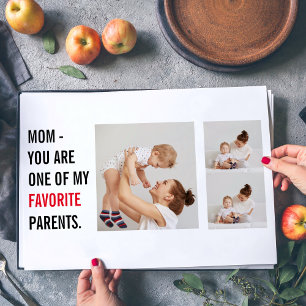 Modern Collage Photo & Happy Mothers Day Gift Placemat