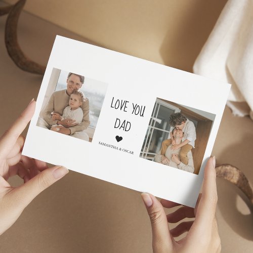 Modern Collage Photo  Love You Dad Gift