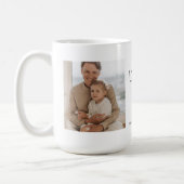 Modern Collage Photo & Love You Dad Gift Coffee Mug (Left)