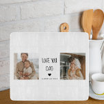 Modern Collage Photo & Love You Dad Gift Cutting Board<br><div class="desc">A "Love You Dad" gift is a present that expresses your love and appreciation for your father. This can take many forms,  from sentimental keepsakes to practical items that he will use and enjoy.</div>