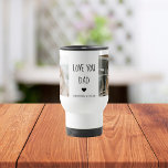 Modern Collage Photo & Love You Dad Gift Travel Mug<br><div class="desc">A "Love You Dad" gift is a present that expresses your love and appreciation for your father. This can take many forms,  from sentimental keepsakes to practical items that he will use and enjoy.</div>