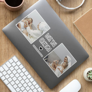 Modern Collage Photo Love You Grandma Best Gift HP Laptop Skin
