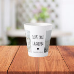 Modern Collage Photo Love You Grandma Best Gift Latte Mug<br><div class="desc">A modern collage photo of you and your grandma can be the perfect gift to show her how much you love and appreciate her. This unique and thoughtful gift is a great way to preserve your special memories together and create a beautiful piece of art that she can display in...</div>