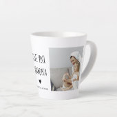 Modern Collage Photo Love You Grandma Best Gift Latte Mug (Right Angle)