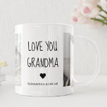 Modern Collage Photo Love You Grandma Best Gift Mug<br><div class="desc">A modern collage photo of you and your grandma can be the perfect gift to show her how much you love and appreciate her. This unique and thoughtful gift is a great way to preserve your special memories together and create a beautiful piece of art that she can display in...</div>