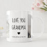 Modern Collage Photo Love You Grandma Best Gift Mug