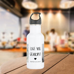 Modern Collage Photo Love You Grandma Best Gift Stainless Steel Water Bottle<br><div class="desc">A modern collage photo of you and your grandma can be the perfect gift to show her how much you love and appreciate her. This unique and thoughtful gift is a great way to preserve your special memories together and create a beautiful piece of art that she can display in...</div>