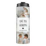 Modern Collage Photo Love You Grandma Best Gift Thermal Tumbler Modern Collage Photo Love You Grandma Best Gift Thermal Tumbler