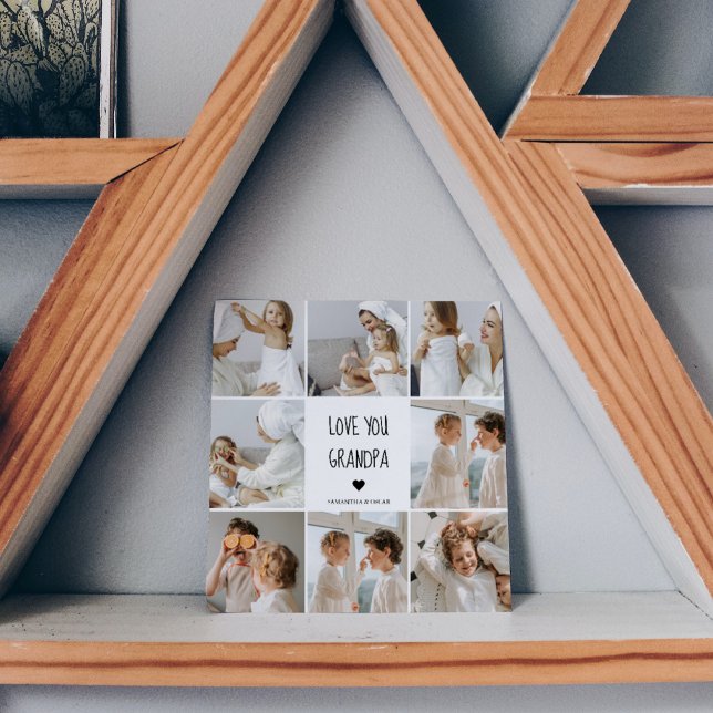 Modern Collage Photo Love You Grandpa Best Gift (Creator Uploaded)